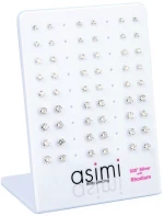 ΣΚΟΥΛΑΡΙΚΙ ΑΣΗΜΕΝΙΟ ZIRCON ΛΕΥΚΟ 4MM