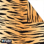 Fabi Χαρτόνι Ριγέ Διπλής Όψης 50x70cm 1τμχ Zoo Τίγρη