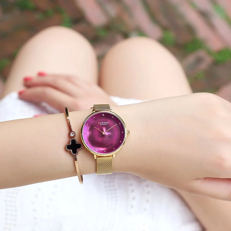 Curren 9029 Gold Purple