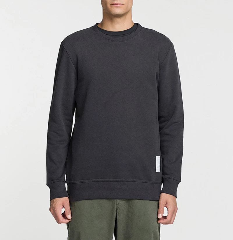 Logomania Crew Neck Sweatshirt Charcoal Grey