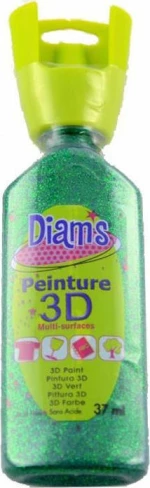 Diam's 3D Περίγραμμα Glitter Green 37ml