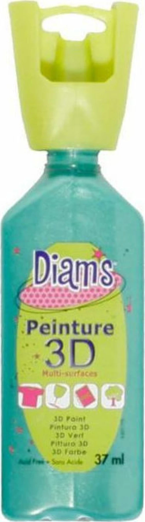 Diam's 3D Περίγραμμα Pearly Green Leaf 37ml