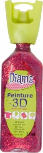 Diam's 3D Περίγραμμα Glitter Red 37ml