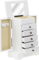 Κοσμηματοθήκη με Καθρέφτη 25 x 13,5 x 34 εκ. από MDF