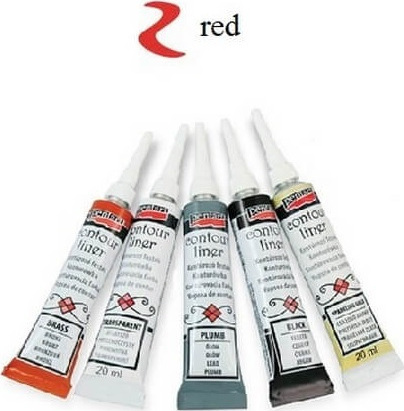 Contour Liner Pentart 20ml – Red