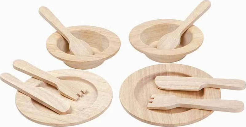 Plan Toys Ξύλινο Σερβίτσιο Φαγητού