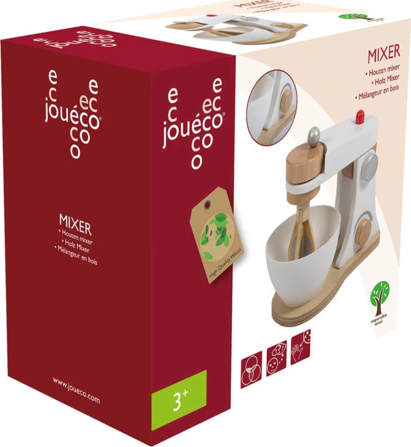 Joueco Ξύλινο mixer με αξεσουάρ 80057