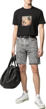 Ανδρικό Μαύρο Vhs Sunset T-Shirt Saint Laurent