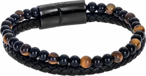 Βραχιόλι Senza Men'S Steel Leather Strap - Ssd4249 Ssd4249