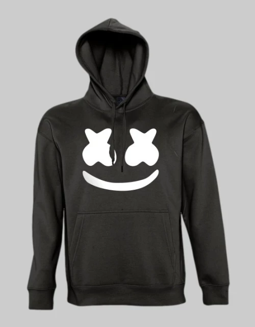 Marshmello dj hoodie - BLACK