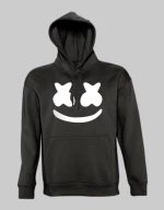 Marshmello dj hoodie - BLACK
