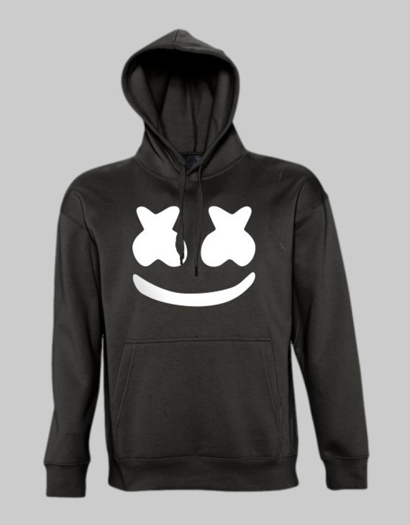 Marshmello dj hoodie - BLACK
