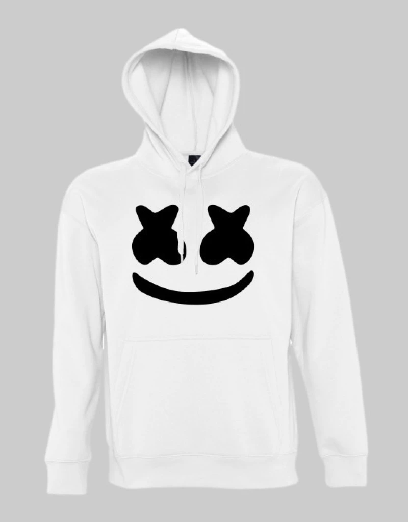 Marshmello dj hoodie - BLACK