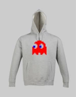 Pac man ghost hoodie - GREY MELANGE