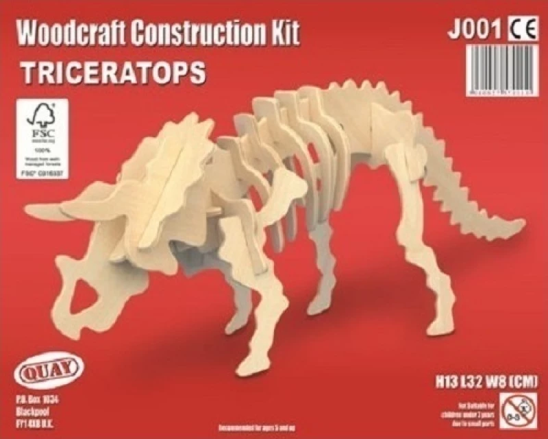 Anelixi Ξύλινη Κατασκευή Triceratops