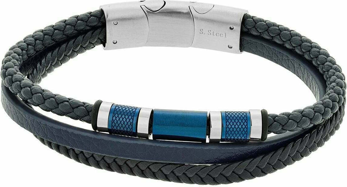 Visetti Ανδρικό Βραχιόλι από Δέρμα