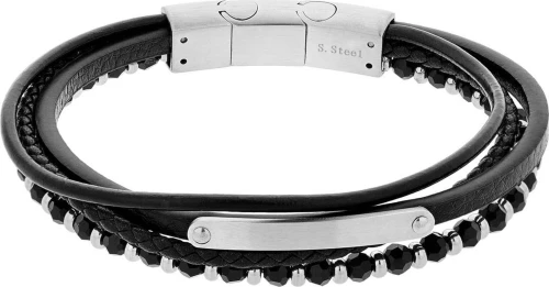 Visetti Ανδρικό Βραχιόλι από Δέρμα
