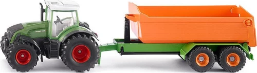 Fendt 933 tractor with tipper 12.8 cm steel green (1989)