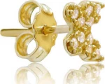 Σκουλαρίκια πεταλούδες χρυσά 14K