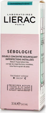 Lierac Double Concentrate 2x Sebologie Persistent Imperfections Resurfacing 30ml