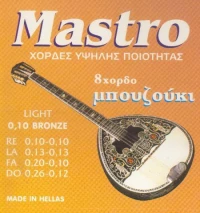 Mastro Χορδές Μπουζουκιού 4χορδου Phosphor Bronze 010 Set