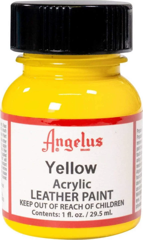 Angelus Acrylic Leather Paint Yellow 29.5ml
