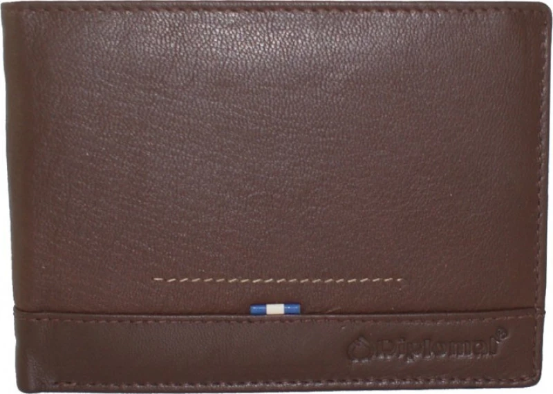 Πορτοφόλι Δερμάτινο Diplomat MN112 Brown