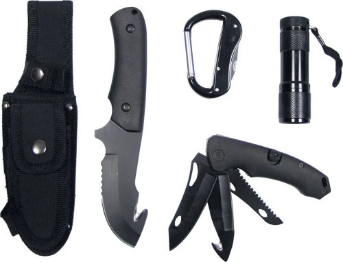 MFH Knife Set & Multi Tools - Black Μαχαίρι Επιβίωσης