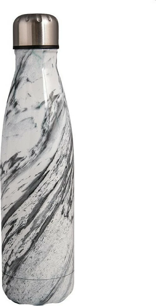 Nines 900.640 Ανοξείδωτο Μπουκάλι Παγούρι Θερμός με σχέδιο Grey Halvah 0,5L