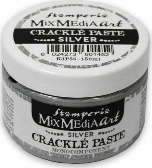 Πάστα κρακελέ, Silver 150 ml, Stamperia