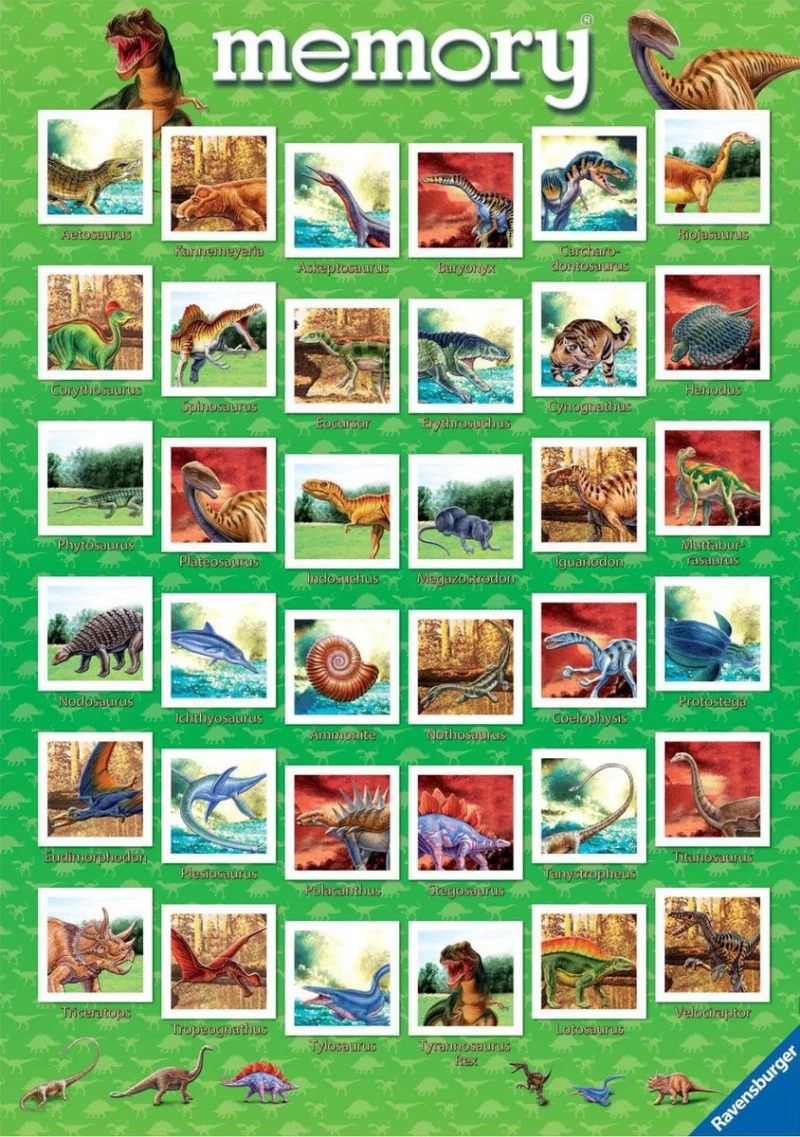 Επιτραπέζιο Μνήμης memory® Δεινόσαυροι / 22099 (Ravensburger)