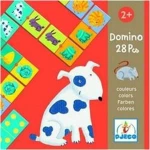 Djeco Επιτραπέζιο Παιχνίδι Ντόμινο με Χρώματα & Ζωάκια 28τμχ. 08111