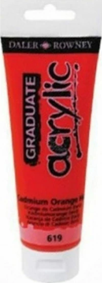Daler Rowney Graduate Acrylic 120ml Cadmium Orange