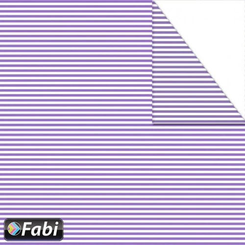 Fabi Χαρτόνι Ριγέ Λιλά 50x70cm 1τμχ