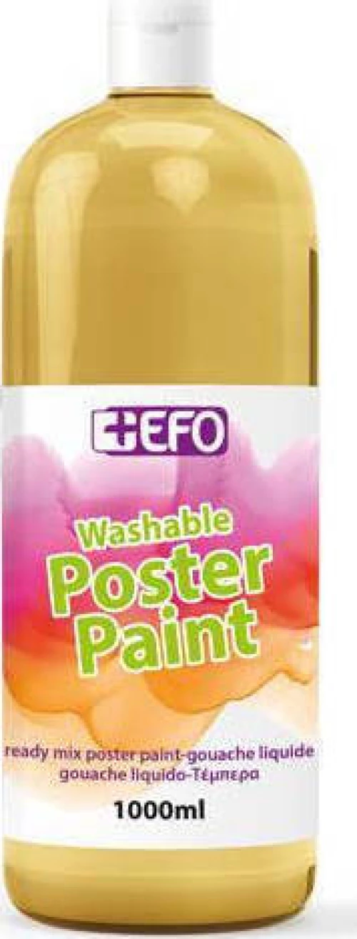 +Efo Τέμπερα Poster Paint 1000ml Χρυσό