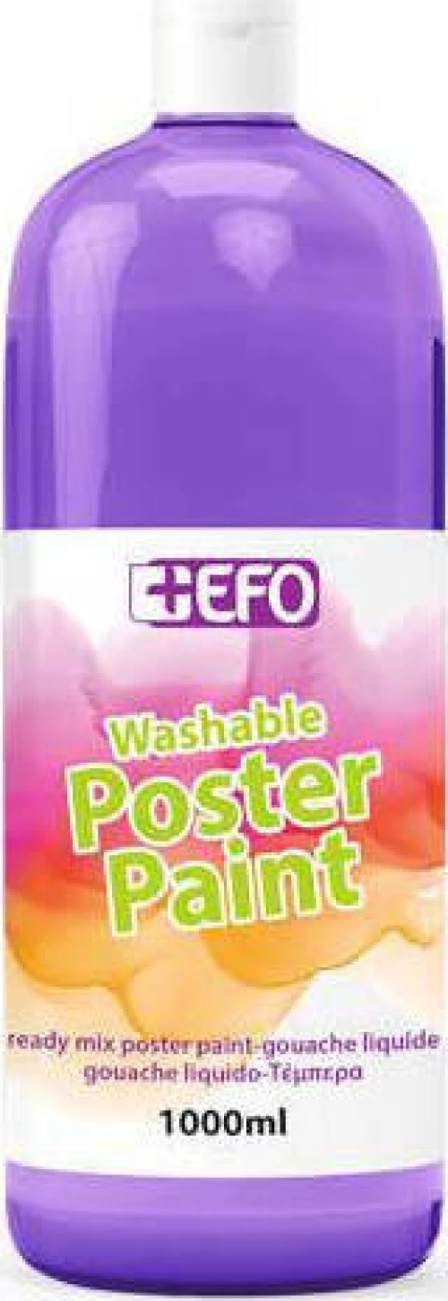+Efo Τέμπερα Poster Paint 1000ml Μωβ