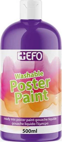 +Efo Τέμπερα Poster Paint 500ml Μωβ