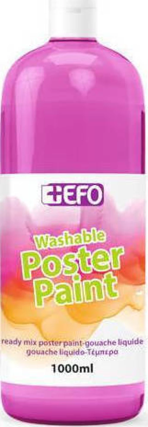 +Efo Τέμπερα Poster Paint 1000ml Ματζέντα