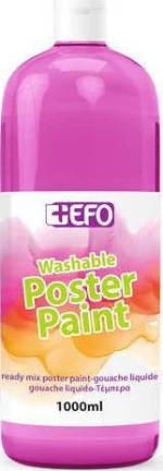 +Efo Τέμπερα Poster Paint 1000ml Ματζέντα