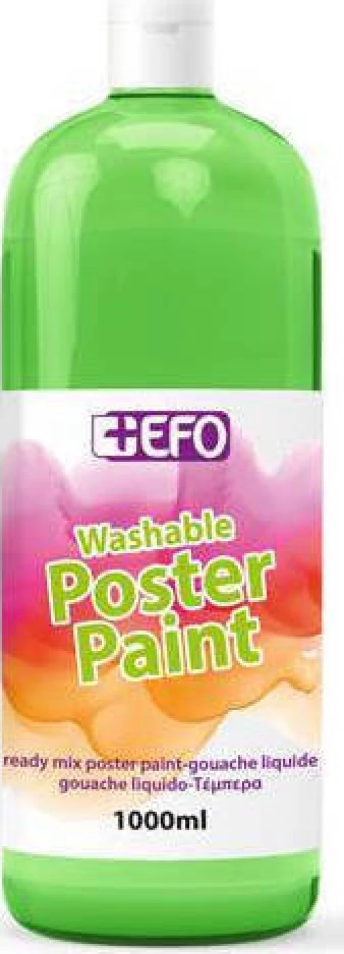 +Efo Τέμπερα Poster Paint 1000ml Λαχανί