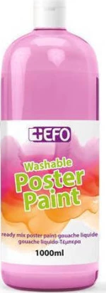 +Efo Τέμπερα Poster Paint 1000ml Ροζ
