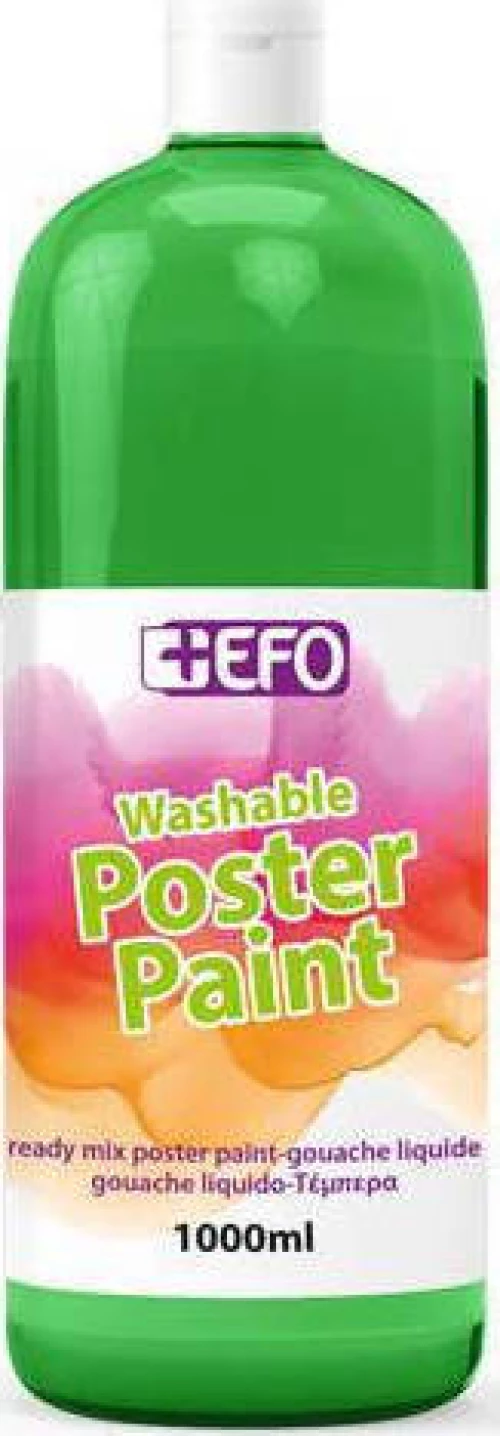 +Efo Τέμπερα Poster Paint 1000ml Πράσινο