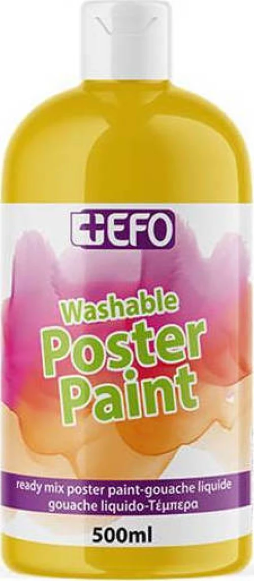 +Efo Τέμπερα Poster Paint 500ml Ώχρα