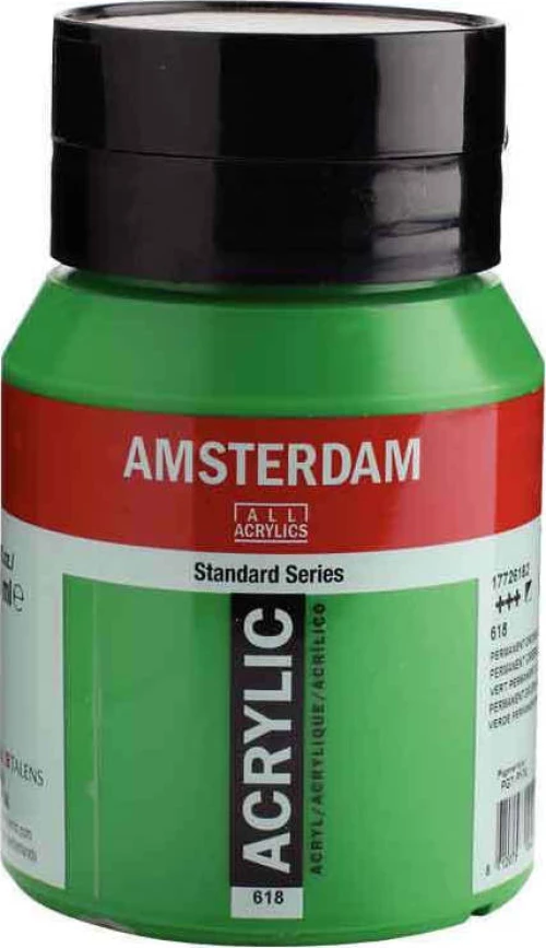 Royal Talens Amsterdam All Acrylics Standard 500ml Permanent Green Light 618
