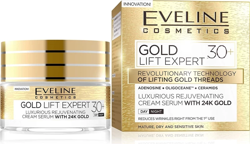 Eveline Lift Expert Luxurious Rejuvenating Cream With 24K Gold 50ml