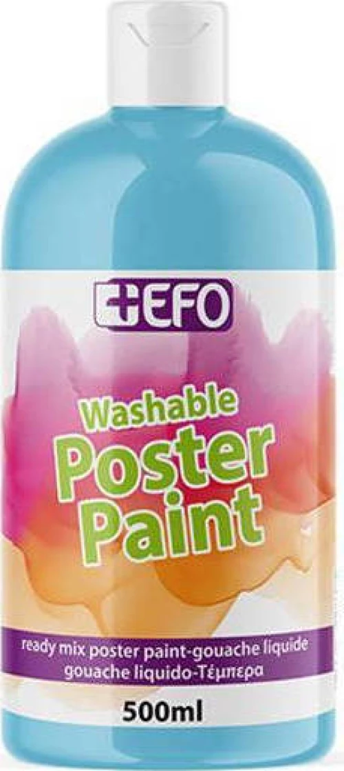 +Efo Τέμπερα Poster Paint 500ml Γαλάζιο