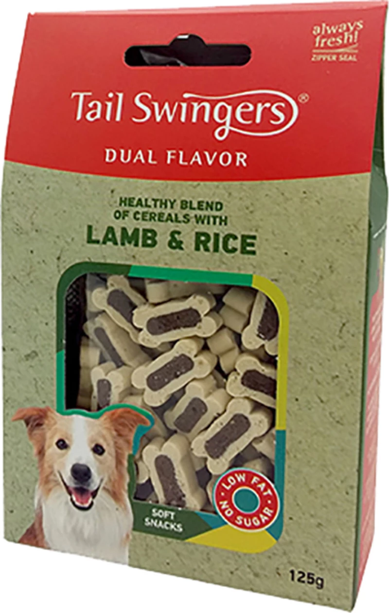 Naturest Tail Swingers Dual Flavor με Αρνί & Ρύζι 125gr