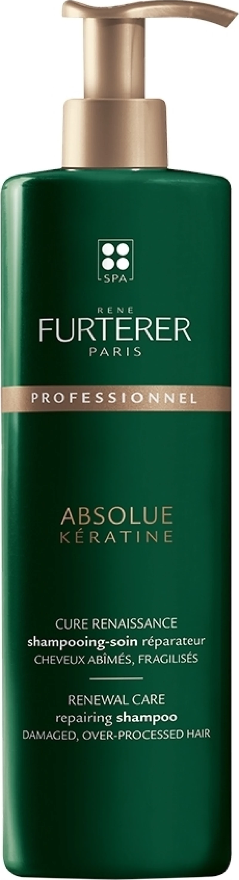 Rene Furterer Professionel Absolue Keratine Repairing Shampoo Damaged Over-Processed Hair 600ml