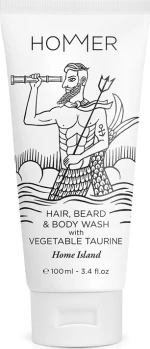 Hommer Home Island Hair, Beard & Body Wash 100ml