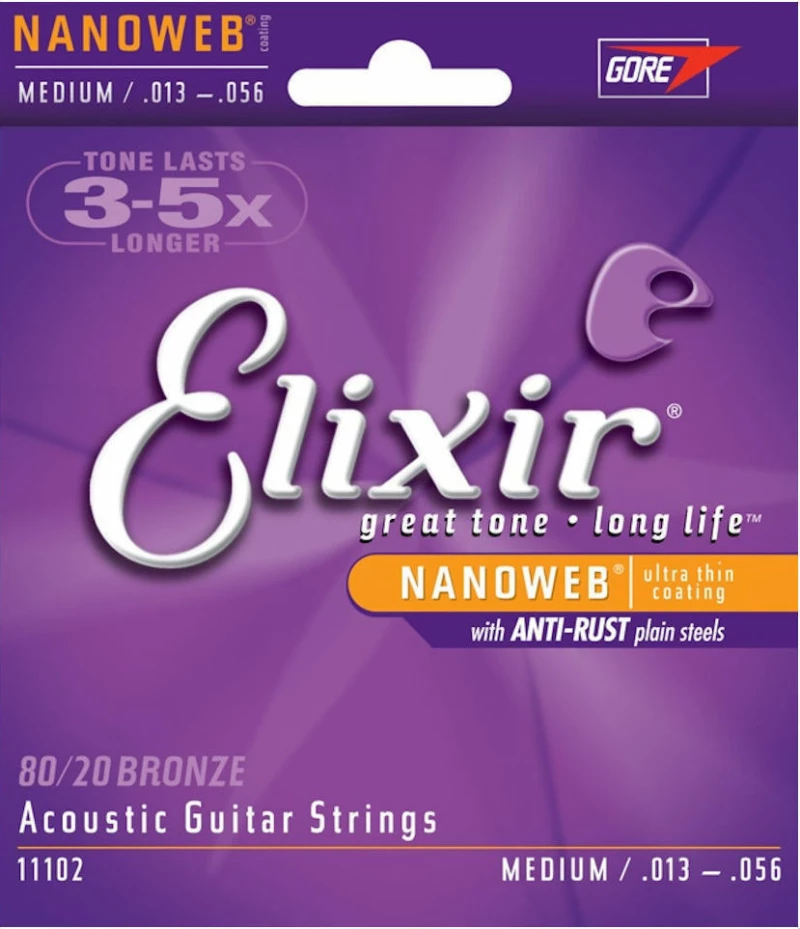 ELIXIR 11102 NanoWeb Bronze Ακουστικής 13-56 Medium